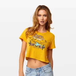 Super Natural Crop Tee -Deals Bijestora Store 10APTW1129RIDGV7