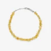 Citrine Gemstone Chip Anklet
