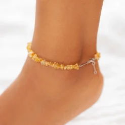 Citrine Gemstone Chip Anklet -Deals Bijestora Store 10BRAK1108CTRNV2 a975ea7e 182f 4cf4 9437 fbf9299a3166