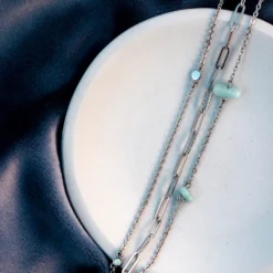 Isla Multi Chain Anklet -Deals Bijestora Store 10BRAK1113SILVV5