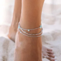 Isla Multi Chain Anklet -Deals Bijestora Store 10BRAK1113SILVV6
