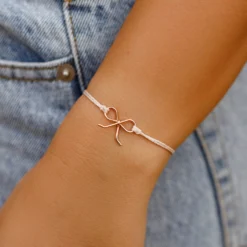 Bow Charm Bracelet -Deals Bijestora Store 10BRXX1611VANL3