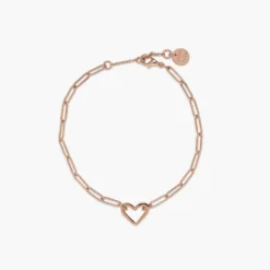 Open Heart Paperclip Chain Bracelet 14 Open Heart Paperclip Chain Bracelet -Deals Bijestora Store 10BRXX1676RGOL ea5fd25c a658 453d bc81 f9c7cd3f0bd6