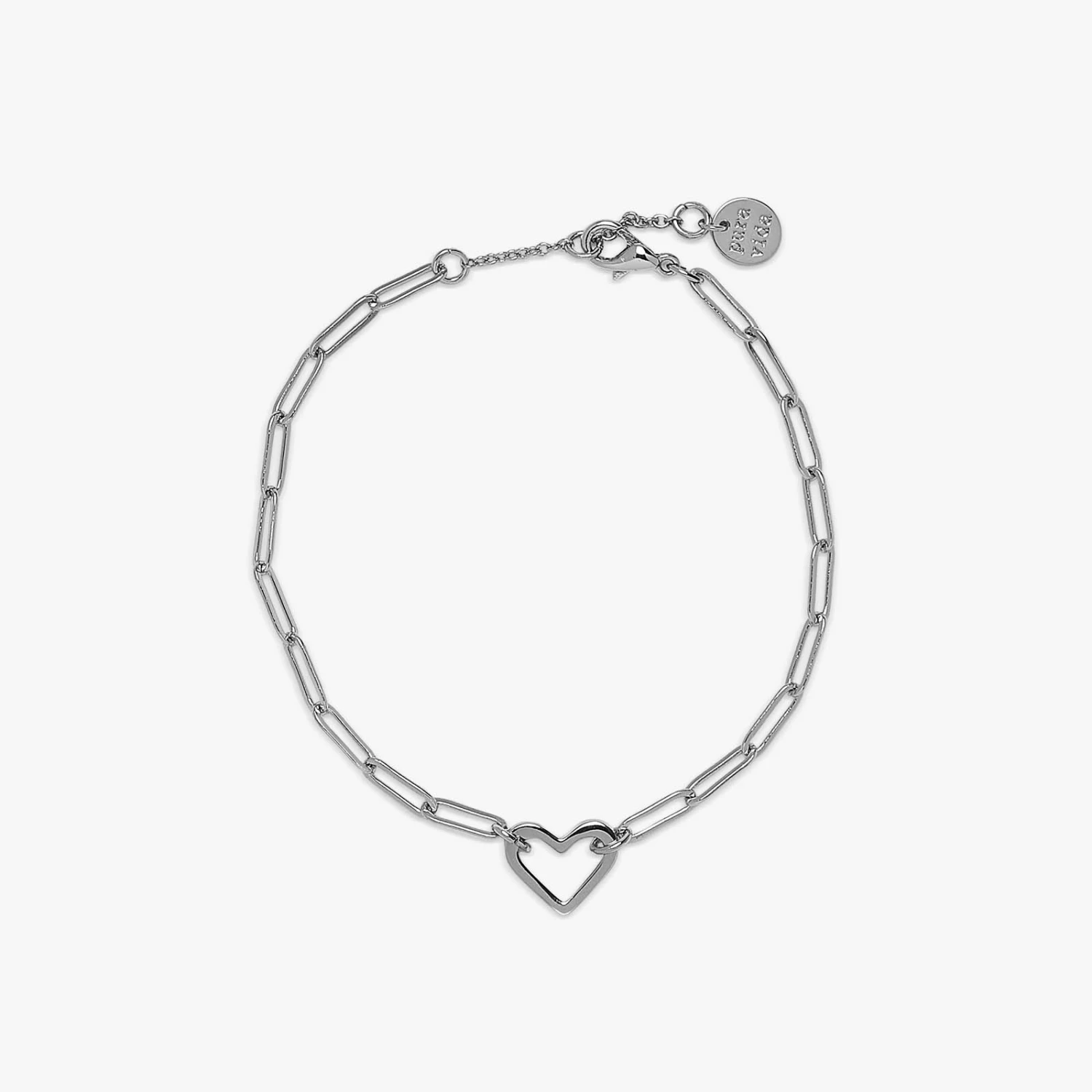 Open Heart Paperclip Chain Bracelet 2 Open Heart Paperclip Chain Bracelet - Image 2