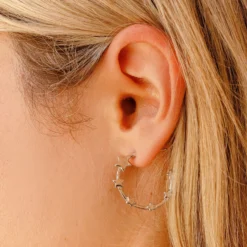 Starlight Hoop Earrings -Deals Bijestora Store 10JEEA1121SILV2