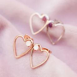 Sweetheart Stone Earrings -Deals Bijestora Store 10JEEA1147RGOLV6