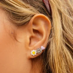 Kaleidoscope Stud Earring Pack -Deals Bijestora Store 10JEEA1154SILVV8