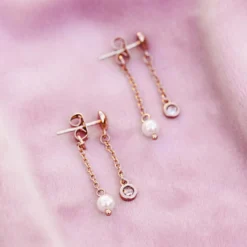 Fable Chain Drop Earrings -Deals Bijestora Store 10JEEA1160RGOLV3