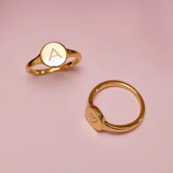 Engravable Signet Ring -Deals Bijestora Store 10JERG1091GOLD 2 314598a2 8011 4f2d 9916 db9fb30d758a