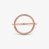 Pave Open Circle Ring