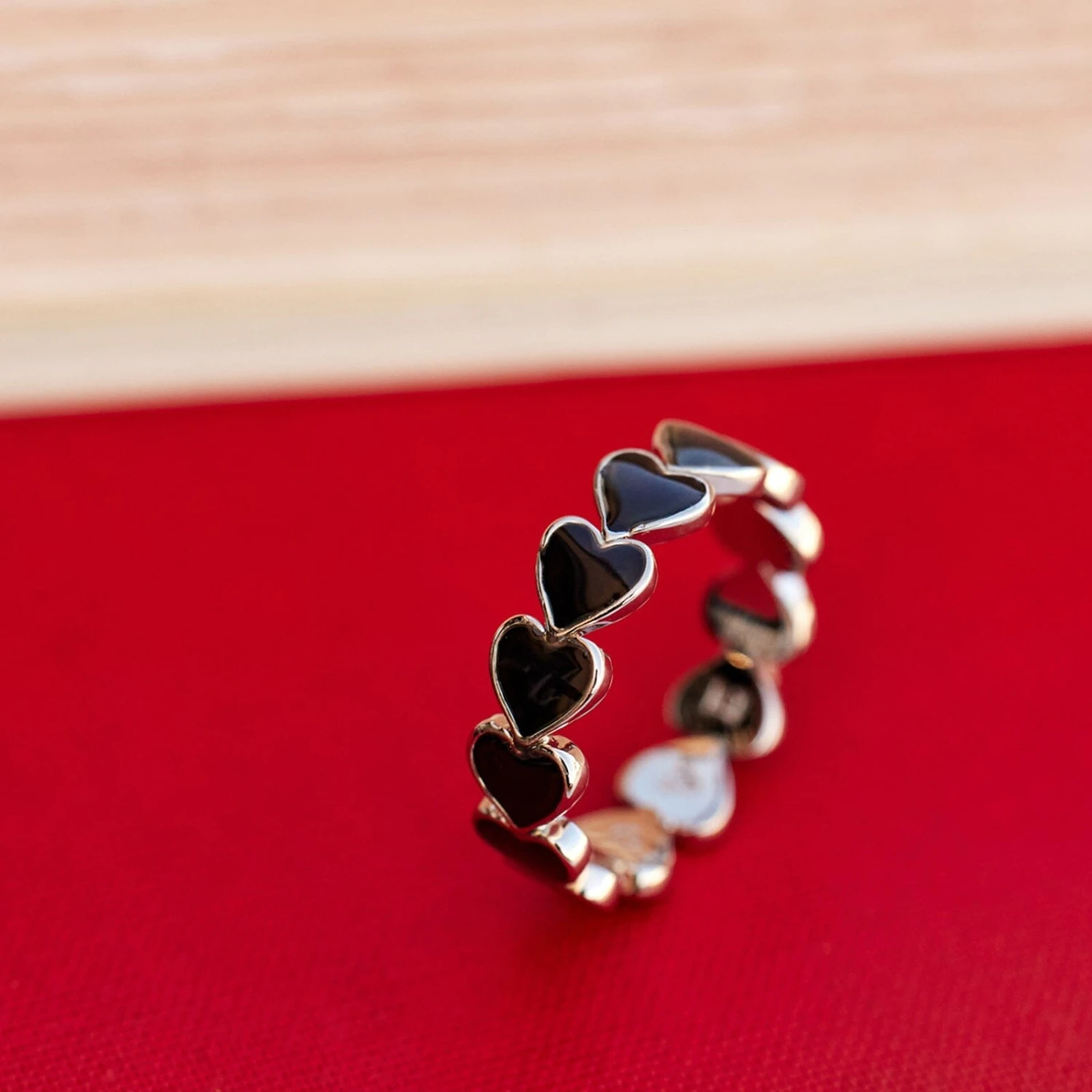 Mood Love Hearts Band Ring 3 Mood Love Hearts Band Ring - Image 3