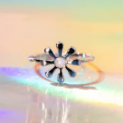 Flower Power Ring -Deals Bijestora Store 10JERG1243SILVV3