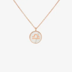 Zodiac Mother Of Pearl Necklace -Deals Bijestora Store 10NKXX1139LIBR 01