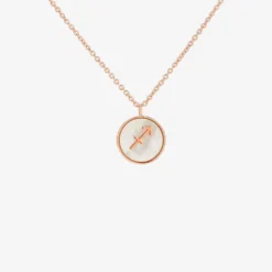 Zodiac Mother Of Pearl Necklace -Deals Bijestora Store 10NKXX1139SAGT 01
