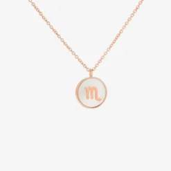 Zodiac Mother Of Pearl Necklace -Deals Bijestora Store 10NKXX1139SCOR 01