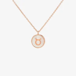 Zodiac Mother Of Pearl Necklace -Deals Bijestora Store 10NKXX1139TAUR 01