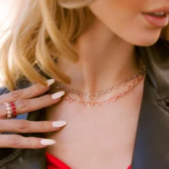 Heart Chain Choker 17 Heart Chain Choker -Deals Bijestora Store 10NKXX1147RGOLV5