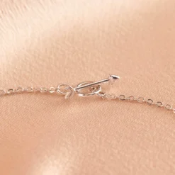 Stone Heart Toggle Necklace -Deals Bijestora Store 10NKXX1160SILVV5