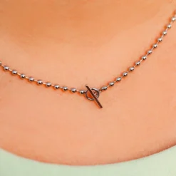 Ball Chain Choker -Deals Bijestora Store 10NKXX1164SILVV4