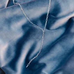 Mini Paperclip Lariat Necklace -Deals Bijestora Store 10NKXX1165SILVV3