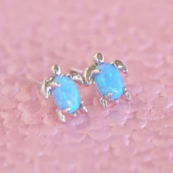 Opal Sea Turtle Earring -Deals Bijestora Store 10jeea1090 opal sea turtle earrubg silv 4