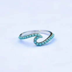 Stone Wave Ring -Deals Bijestora Store 10jerg1151 neon wave ring silv 4v2
