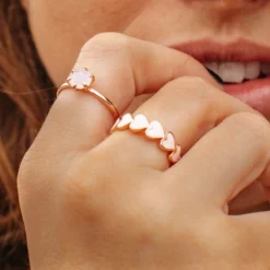 Love Hearts Band Ring -Deals Bijestora Store 20210102 840A0883