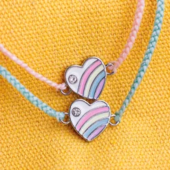 Pastel Vintage Heart Charm Bracelet -Deals Bijestora Store 36283BABPV8