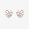 Pastel Vintage Heart Stud Earrings