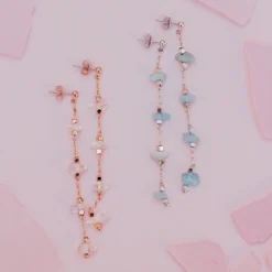 La Costa Gemstone Waterfall Earrings -Deals Bijestora Store 36363SILVV4