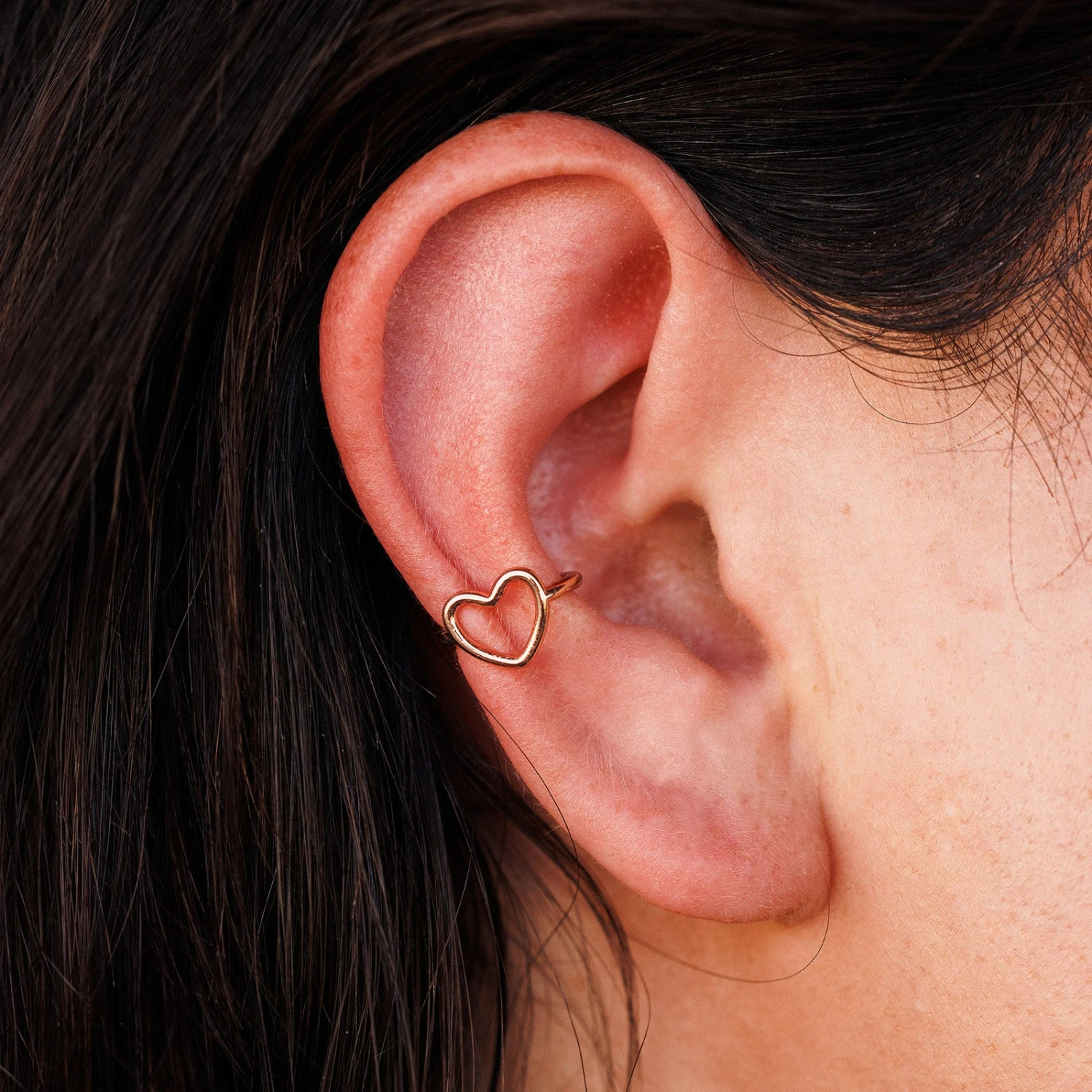 Open Heart Ear Cuff 2 Open Heart Ear Cuff - Image 2
