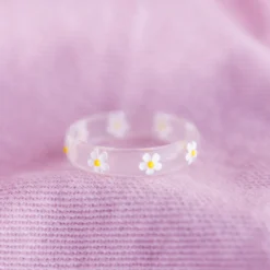 Daisy Resin Ring -Deals Bijestora Store 36392CLEAV3