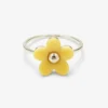 Solstice Enamel Flower Ring