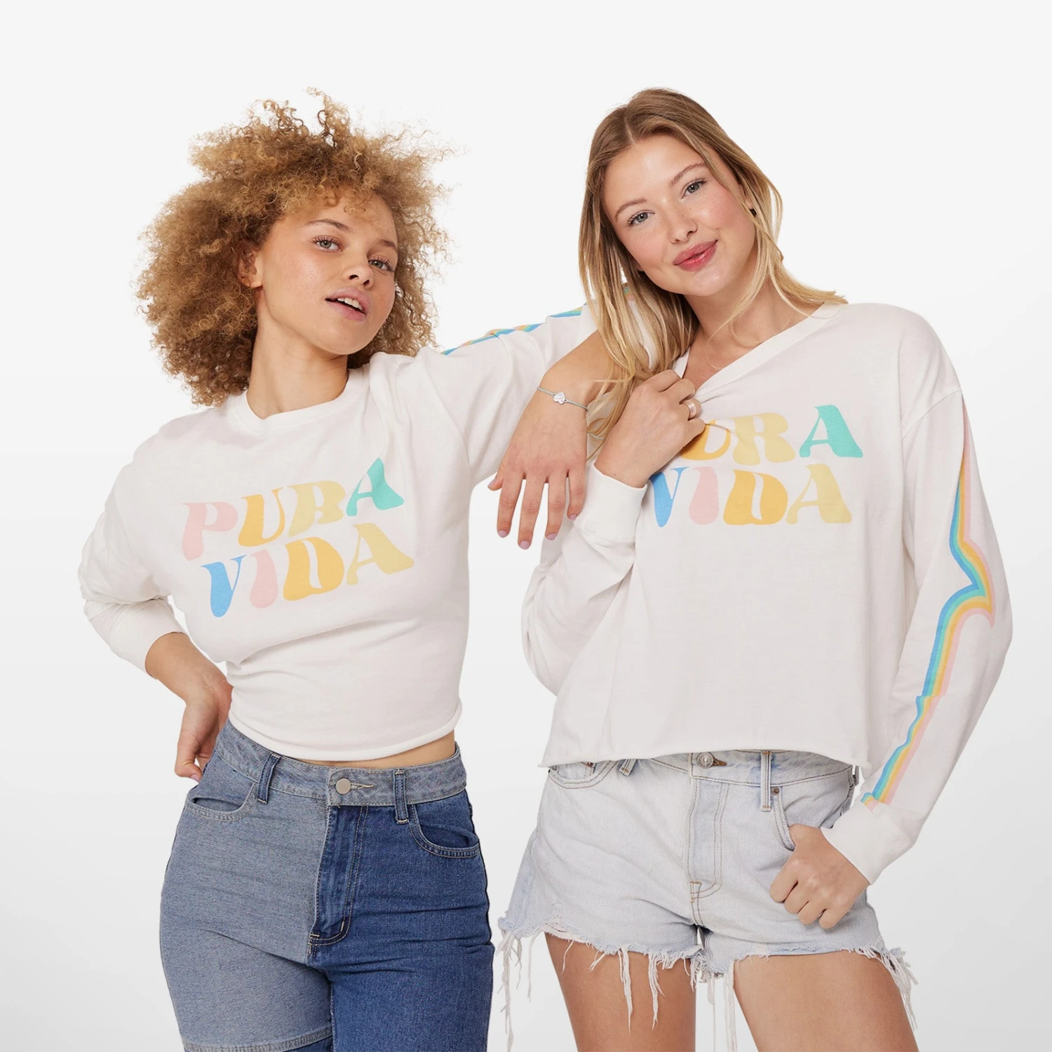 Rainbow Wave Long Sleeve Boxy Tee 4 Rainbow Wave Long Sleeve Boxy Tee - Image 4