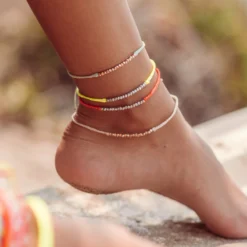 Faceted Metal Bead Anklet -Deals Bijestora Store 367A0054 1 1
