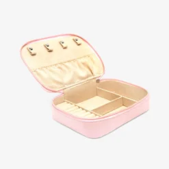 Large Pink Velvet Jewelry Case -Deals Bijestora Store 36836PIVE 4