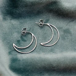 Crescent Hoop Earrings -Deals Bijestora Store 36975 SILVV3