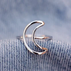 Oversized Crescent Ring 10 Oversized Crescent Ring -Deals Bijestora Store 37010 SILVV5
