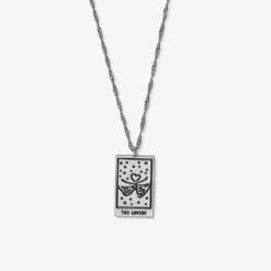 Tarot Card Pendant Necklace -Deals Bijestora Store 37013 SILVV1