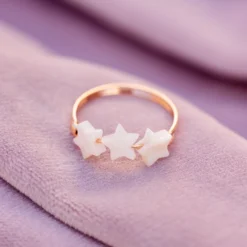 Pearlized 3 Star Ring -Deals Bijestora Store 37031 RGOLV3