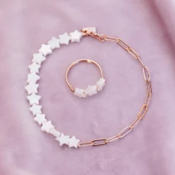 Pearlized 3 Star Ring -Deals Bijestora Store 37031 RGOLV8