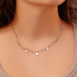 Bead & Metal Choker -Deals Bijestora Store 37056 SILVV2