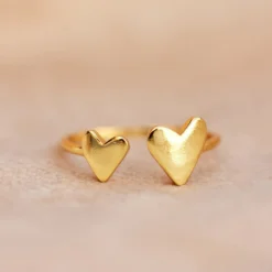 Two Hearts Open Ring 26 Two Hearts Open Ring -Deals Bijestora Store 37574 GOLDV3 min