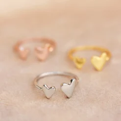 Two Hearts Open Ring 24 Two Hearts Open Ring -Deals Bijestora Store 37574 SILVV5 min