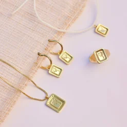 Palm Burst Signet Ring -Deals Bijestora Store 37608 GOLDV9 min