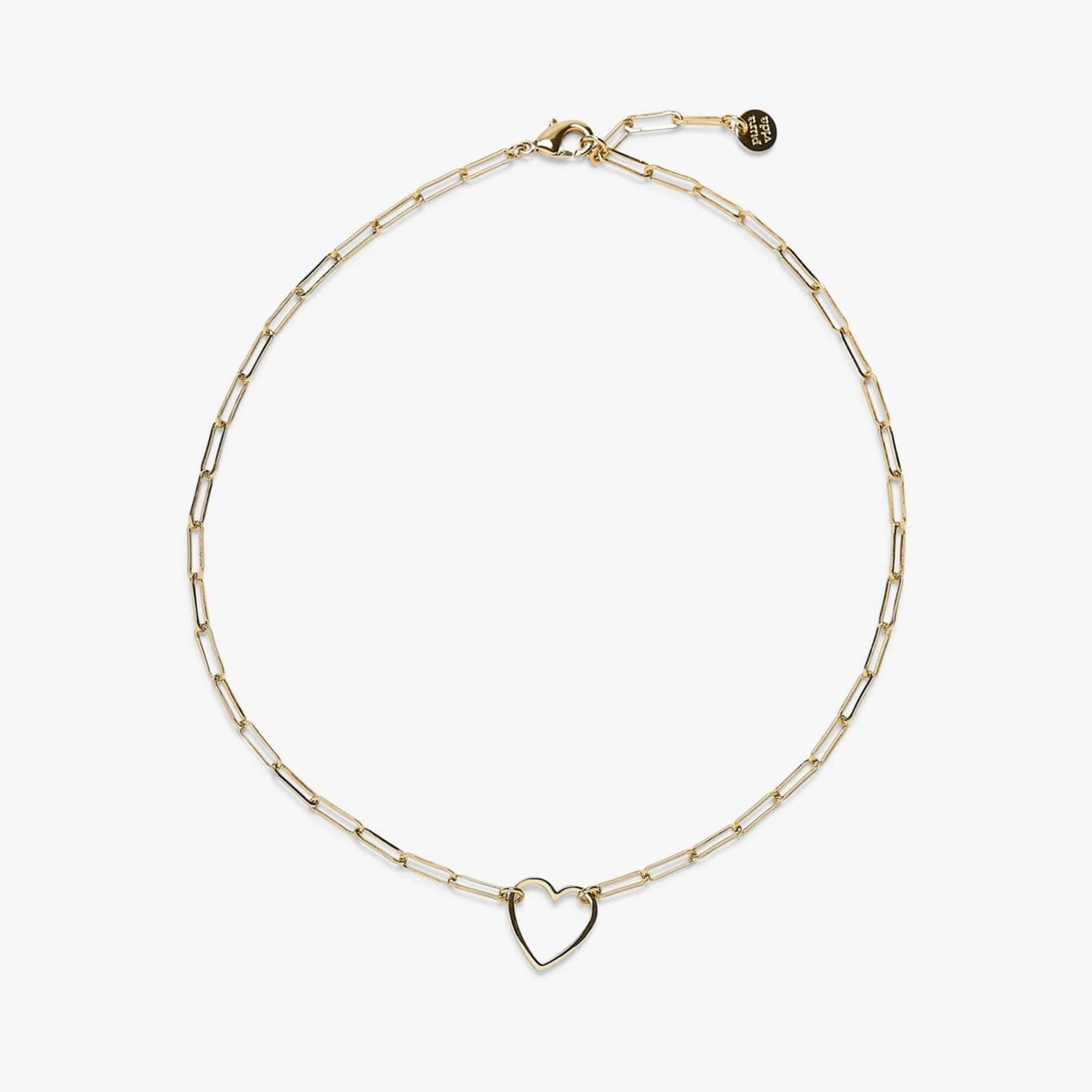 Floating Heart Paperclip Chain Choker 2 Floating Heart Paperclip Chain Choker - Image 2