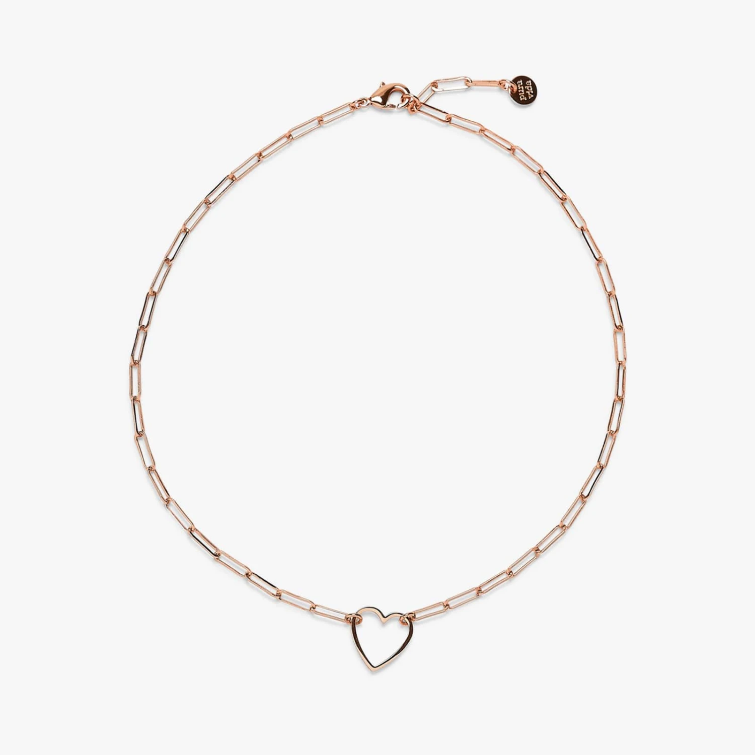 Floating Heart Paperclip Chain Choker 3 Floating Heart Paperclip Chain Choker - Image 3