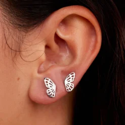 Fly Away Stud Earrings -Deals Bijestora Store 37632 SILVV2 min