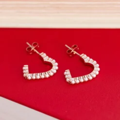 Pavé Pearl Heart Hoop Earrings -Deals Bijestora Store 37643 RGOLV3 min