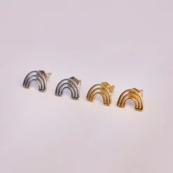 Chasing Rainbows Stud Earrings -Deals Bijestora Store 37648 GOLDV5 min
